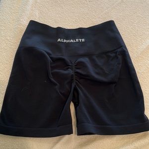 Alphalete Black Gently used scrunch shorts